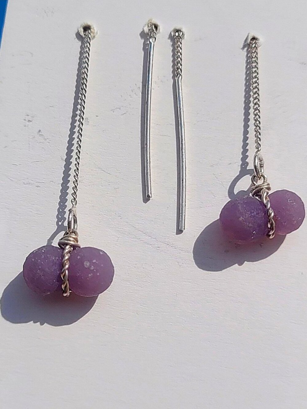 Grape Agate .925 Earrings